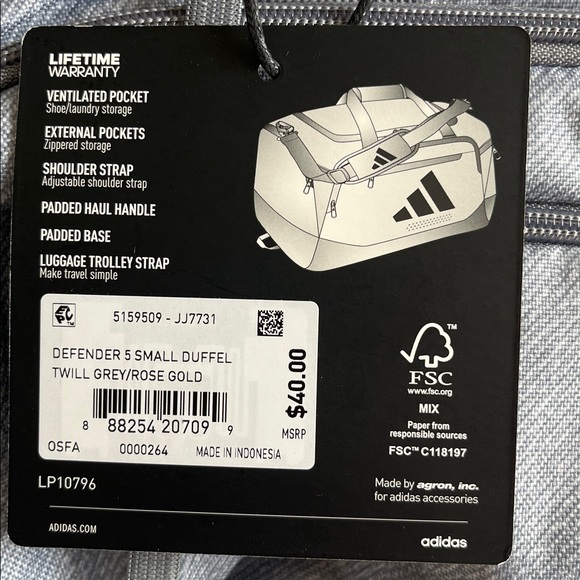 Adidas Defender 5 Small Duffel - Picture 5 of 7